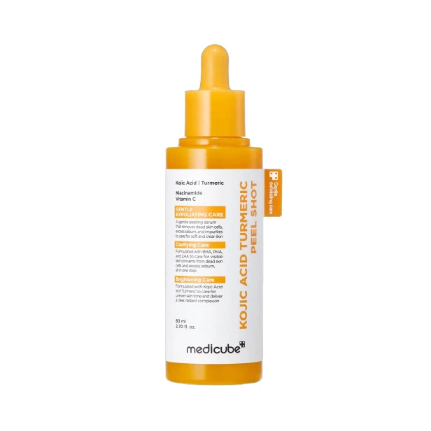Medicube Kojic Acid Turmeric Peel Shot – Rozjaśniający peeling do twarzy z kwasem kojowym 80ml SaiL Cosmetics