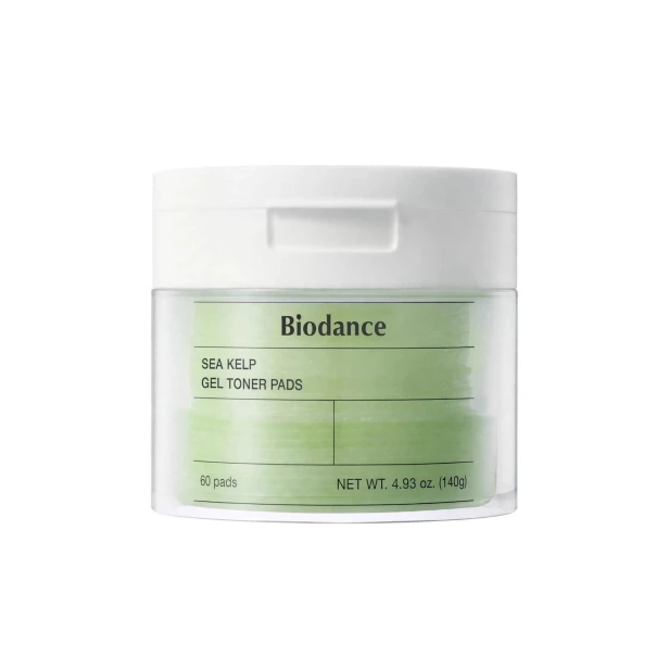 Biodance Sea Kelp Gel Toner Pads – Kojąco-chłodzące płatki tonizujące z algami morskimi 60 sztuk SaiL Cosmetics