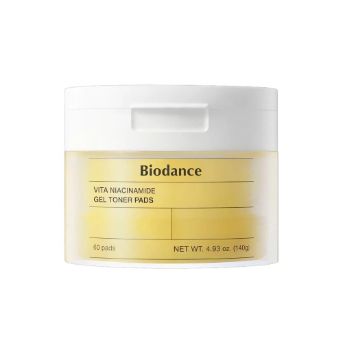 Biodance Vita Niacinamide Gel Toner Pads – Rozświetlająco-wygładzające płatki tonizujące 60 sztuk SaiL Cosmetics