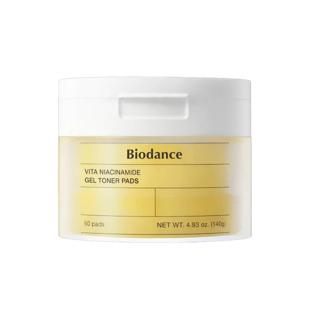 Biodance Vita Niacinamide Gel Toner Pads – Rozświetlająco-wygładzające płatki tonizujące 60 sztuk SaiL Cosmetics