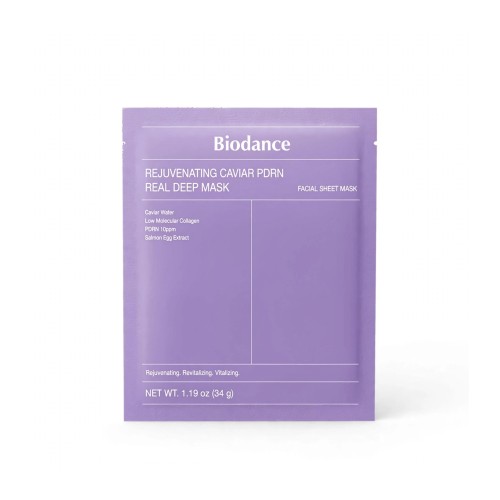 Biodance Rejuvenating Caviar PDRN Real Deep Mask – Odmładzająca maska hydrożelowa z kawiorem i PDRN 34g SaiL Cosmetics