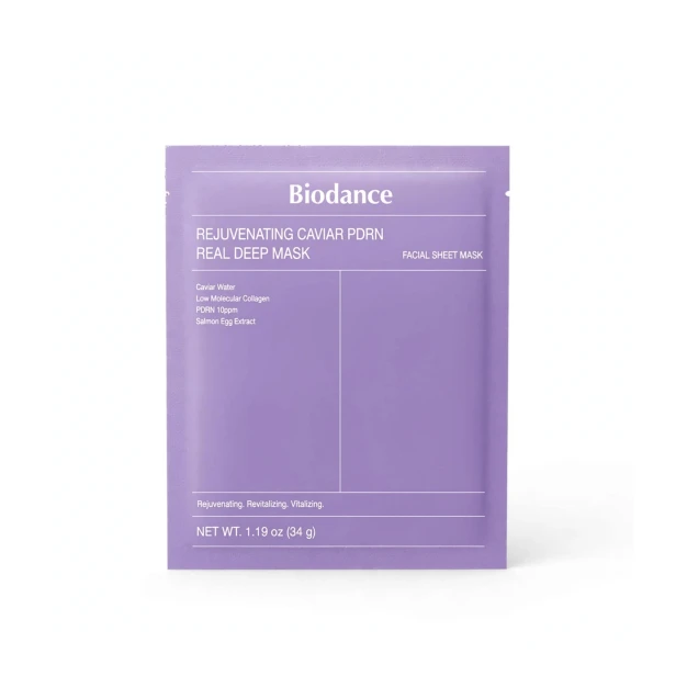 Biodance Rejuvenating Caviar PDRN Real Deep Mask – Odmładzająca maska hydrożelowa z kawiorem i PDRN 34g SaiL Cosmetics