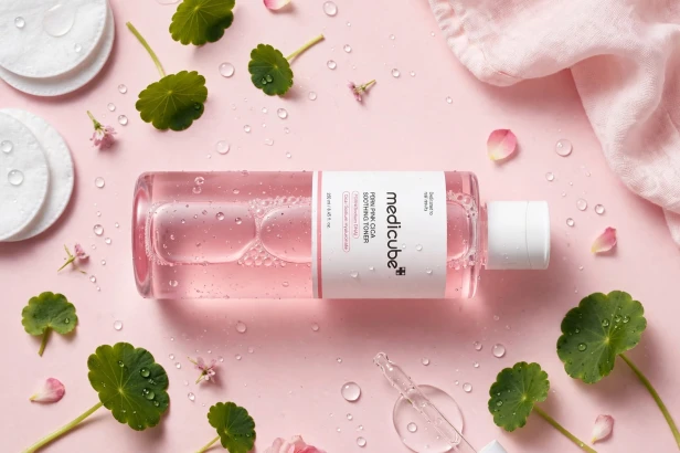 ukojona, nawilżona skóra bez zaczerwienień i świeży blask po toniku Medicube Pink Cica