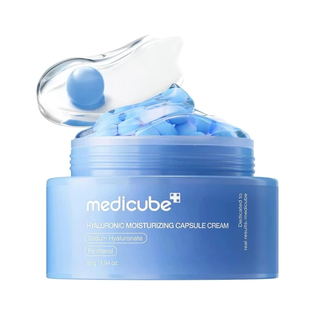 Medicube Hyaluronic Moisturizing Capsule Cream – Głęboko nawilżający krem do twarzy w kapsułkach 55g SaiL Cosmetics