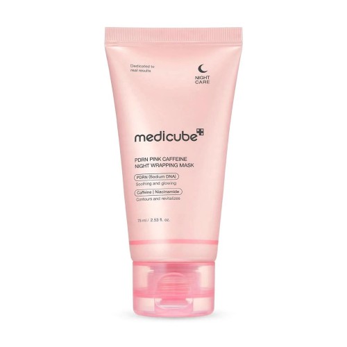 Medicube PDRN Pink Caffeine Night Wrapping Mask – Całonocna maska liftingująca z kofeiną 75ml SaiL Cosmetics