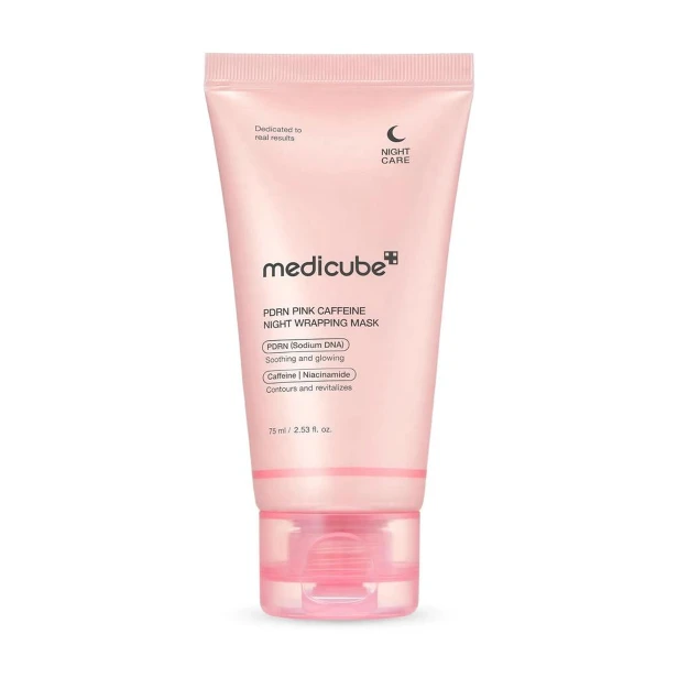 Medicube PDRN Pink Caffeine Night Wrapping Mask – Całonocna maska liftingująca z kofeiną 75ml SaiL Cosmetics