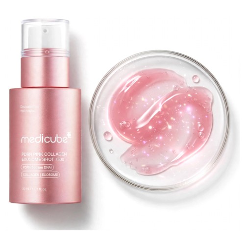 Dozownik pompka i formuła z mikroigłami Medicube PDRN Pink Collagen Exosome Shot 7500
