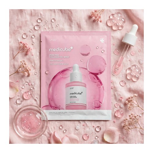 Aplikacja elastycznej maski hydrożelowej Medicube PDRN Pink Collagen Gel Mask