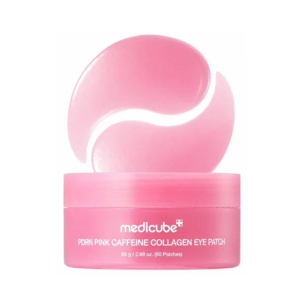 Medicube PDRN Pink Caffeine Collagen Eye Patch – Hydrożelowe płatki pod oczy z PDRN i kofeiną 60szt SaiL Cosmetics