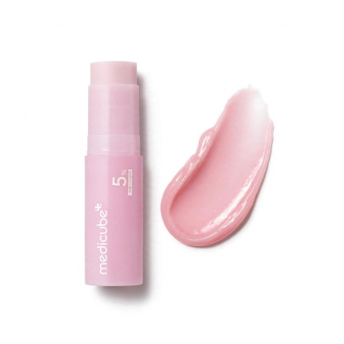Aplikacja sztyftu liftingującego Medicube PDRN Pink Collagen Volume Multi Balm na skórę twarzy