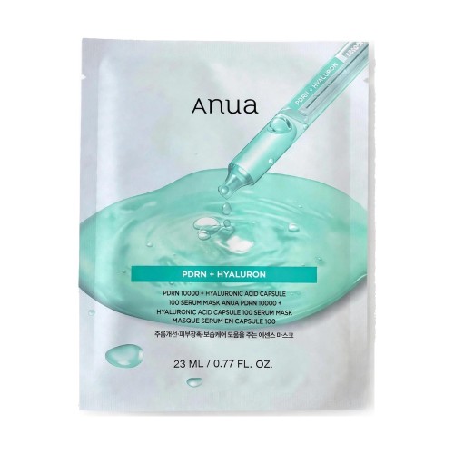 Anua PDRN Hyaluron Capsule 100 Serum Mask – Maska w płachcie z PDRN i kwasem hialuronowym 23ml SaiL Cosmetics