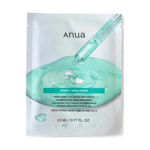 Anua PDRN Hyaluron Capsule 100 Serum Mask – Maska w płachcie z PDRN i kwasem hialuronowym 23ml SaiL Cosmetics