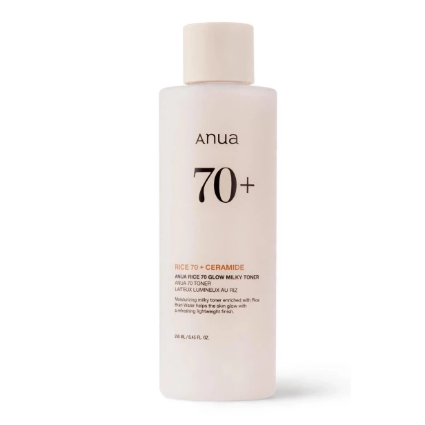Anua Rice 70 Glow Milky Toner – Mleczny tonik do twarzy z wodą ryżową 70% i ceramidami 250ml SaiL Cosmetics