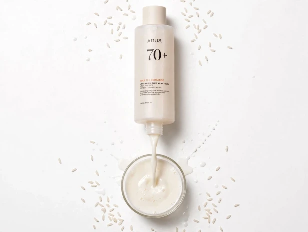 Mleczna odżywcza konsystencja toniku z ceramidami Anua Rice 70 Glow Milky Toner