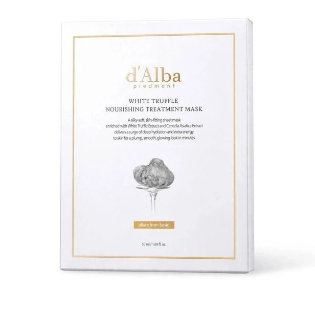 d'Alba White Truffle Nourishing Treatment Mask – Luksusowa odżywcza maska w płachcie z białą truflą 50ml SaiL Cosmetics
