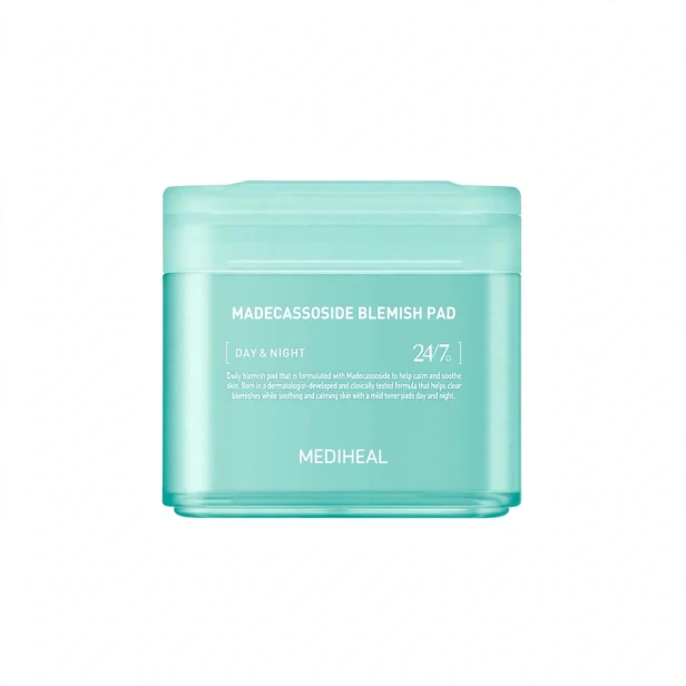 Mediheal Madecassoside Blemish Pad – Kojąco-rozjaśniające płatki tonizujące na niedoskonałości 100szt SaiL Cosmetics