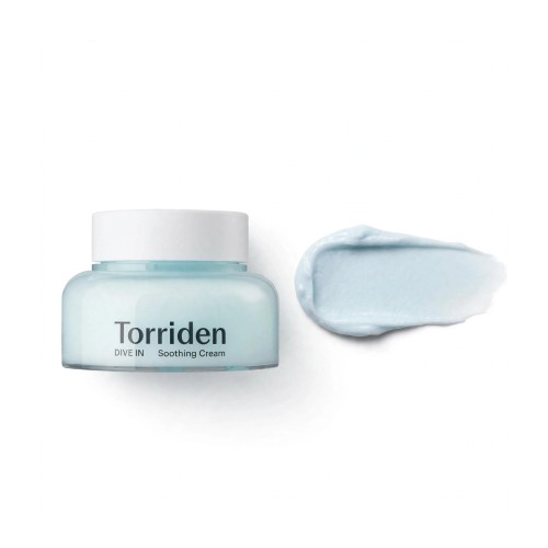Lekka żelowa konsystencja nawadniającego kremu Torriden DIVE-IN Soothing Cream