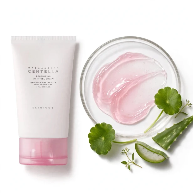 Lekka żelowa konsystencja kremu na rozszerzone pory SKIN1004 Poremizing Light Gel Cream