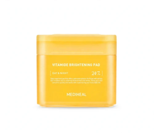 Mediheal Vitamide Brightening Pad – Rozjaśniające płatki tonizujące z niacynamidem 100szt SaiL Cosmetics