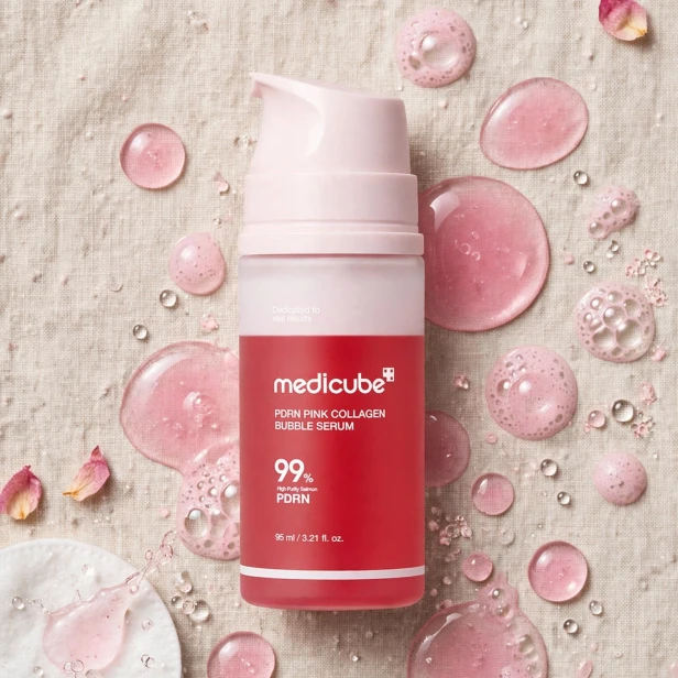 Efekt – ujędrniona, wygładzona i rozświetlona cera po serum Medicube PDRN Pink Collagen
