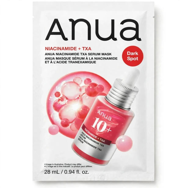 Anua Niacinamide TXA Serum Mask – Maska w płachcie na przebarwienia z kwasem traneksamowym 28ml SaiL Cosmetics