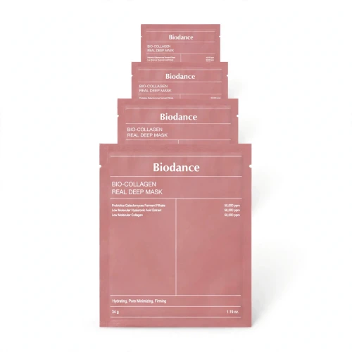 Biodance Bio-Collagen Real Deep Mask Set – Zestaw 4 masek hydrożelowych z kolagenem 4x34g SaiL Cosmetics