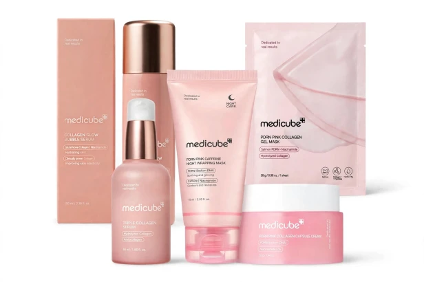 Medicube Pink Collagen and PDRN Total Lifting Set – Luksusowy zestaw ujędrniający 5 produktów SaiL Cosmetics
