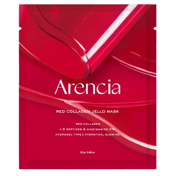 Arencia Red Collagen Jello Mask – Maska hydrożelowa z kolagenem i peptydami 25g SaiL Cosmetics