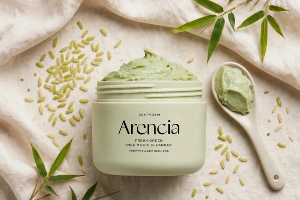 Efekt – czyste pory, zmatowiona i wygładzona cera po myciu pianką Arencia Rice Mochi Cleanser