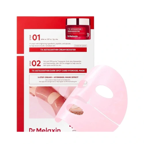 Dr.Melaxin TX-Astaxanthin Dark Spot Care Hydrogel Mask – Dwuetapowa maska na przebarwienia hit w Korei SaiL Cosmetics