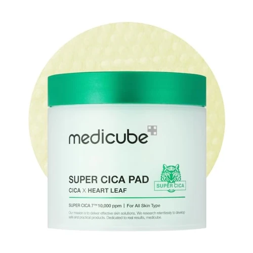 MEDICUBE Super Cica Pad – Kojące płatki tonizujące z WĄKROTKĄ AZJATYCKĄ 70 sztuk SaiL Cosmetics