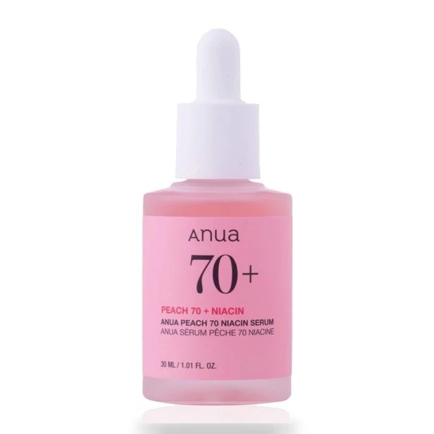 ANUA Peach 70 Niacin Serum – Koreańskie serum rozświetlające z ekstraktem z brzoskwini 30ml SaiL Cosmetics