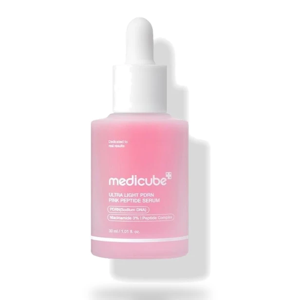 MEDICUBE Ultra Light PDRN Pink Peptide Serum – Koreańskie serum ujędrniające z PDRN i peptydami 30ml SaiL Cosmetics