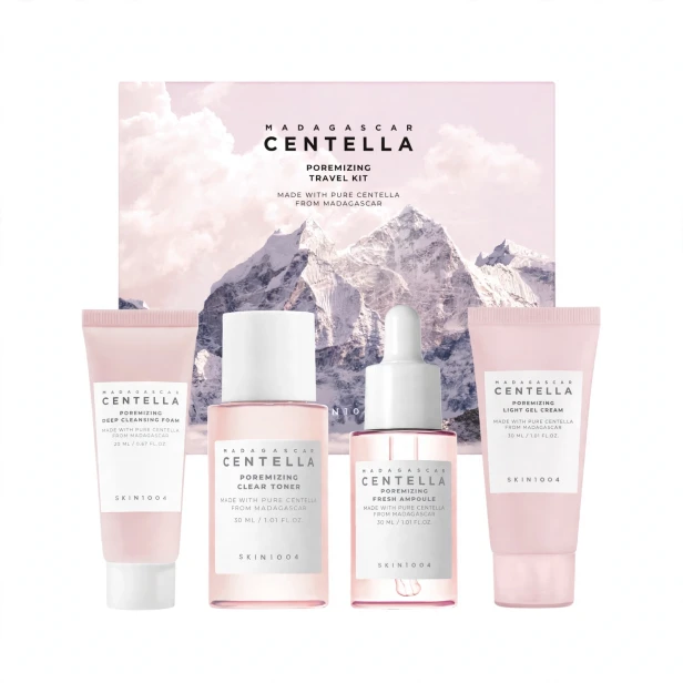 SKIN1004 Madagascar Centella Poremizing Travel Kit – Koreański podróżny zestaw na pory z WĄKROTKĄ AZJATYCKĄ SaiL Cosmetics