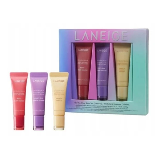 ANEIGE On-The-Glow Balm Trio – Koreański zestaw odżywczych balsamów do ust 3x10g SaiL Cosmetics
