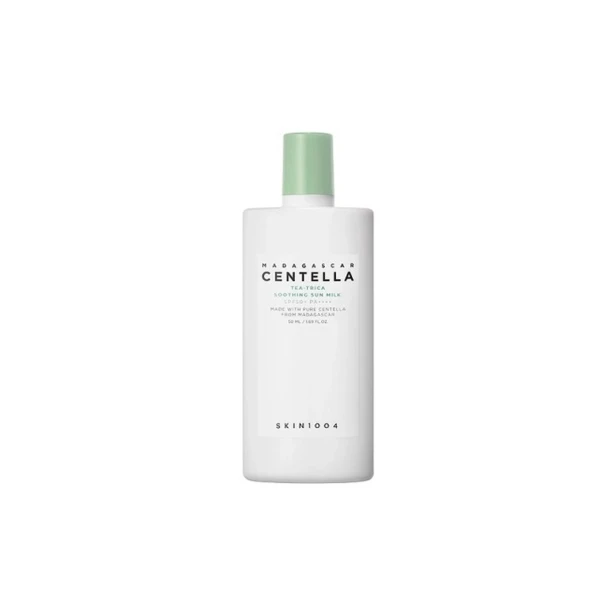 SKIN1004 Madagascar Centella Tea-Trica Soothing Sun Milk SPF50+ – Koreańskie mleczko przeciwsłoneczne z WĄKROTKĄ AZJATYCKĄ SaiL Cosmetics