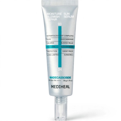 MEDIHEAL Madecassoside Moisture Sun Blemish Repair Serum SPF50+ – Koreańskie serum przeciwsłoneczne z WĄKROTKĄ AZJATYCKĄ SaiL Cosmetics
