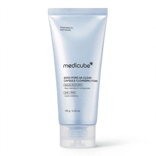 MEDICUBE Zero Pore SA Clear Capsule Cleansing Foam – Koreańska pianka oczyszczająca pory z WĄKROTKĄ AZJATYCKĄ SaiL Cosmetics