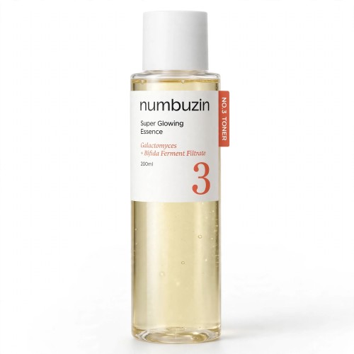 numbuzin No.3 Super Glowing Essence Toner – Koreański tonik-esencja z 50 fermentami i WĄKROTKĄ AZJATYCKĄ SaiL Cosmetics