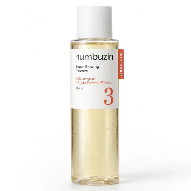 numbuzin No.3 Super Glowing Essence Toner – Koreański tonik-esencja z 50 fermentami i WĄKROTKĄ AZJATYCKĄ SaiL Cosmetics