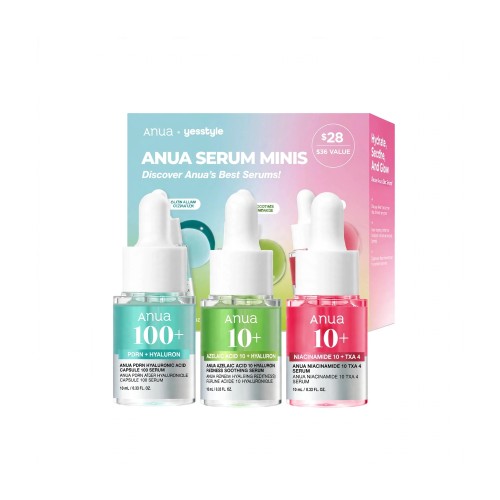 Anua Serum Minis Trio – Koreański zestaw mini serum z WĄKROTKĄ AZJATYCKĄ SaiL Cosmetics