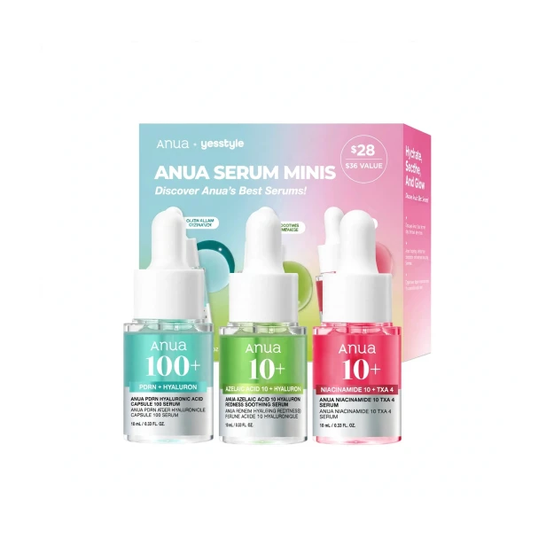 Anua Serum Minis Trio – Koreański zestaw mini serum z WĄKROTKĄ AZJATYCKĄ SaiL Cosmetics