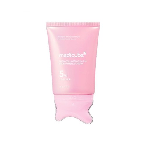 MEDICUBE PDRN Collagen Gua Sha Neck Wrinkle Cream – Koreański krem do szyi z masażerem i WĄKROTKĄ AZJATYCKĄ SaiL Cosmetics