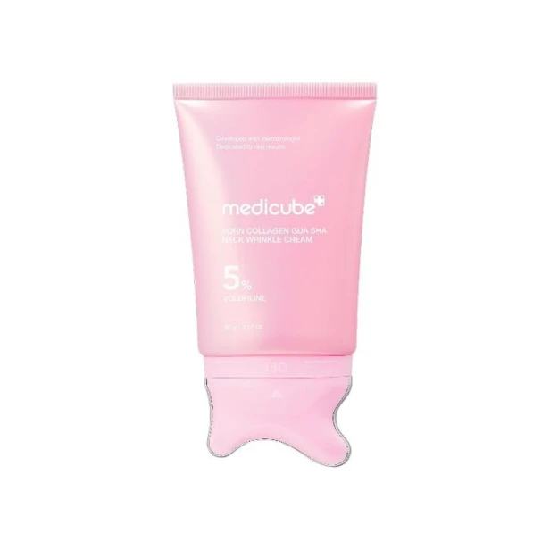 MEDICUBE PDRN Collagen Gua Sha Neck Wrinkle Cream – Koreański krem do szyi z masażerem i WĄKROTKĄ AZJATYCKĄ SaiL Cosmetics