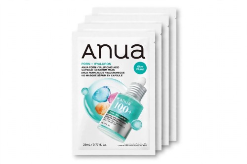 Anua PDRN Hyaluronic Acid Capsule 100 Serum Mask Set – Zestaw 4 masek z WĄKROTKĄ AZJATYCKĄ SaiL Cosmetics