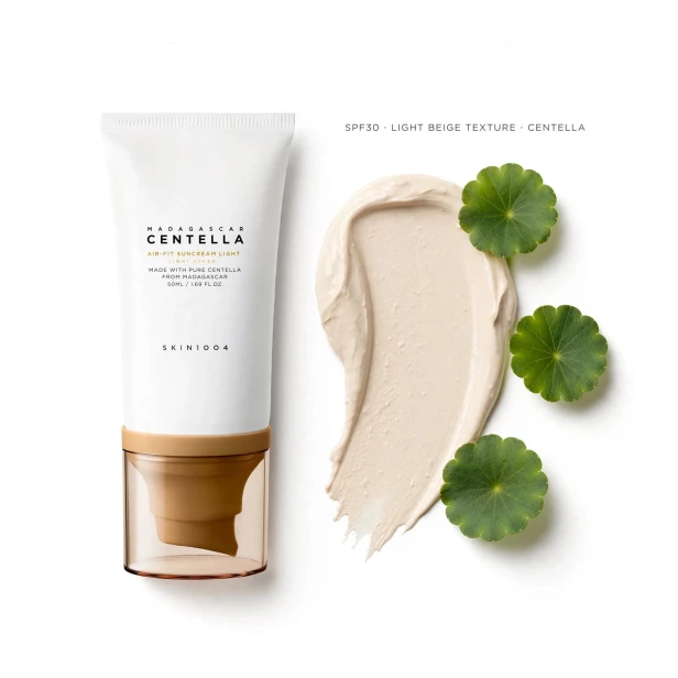 Ultralekka konsystencja kremu mineralnego SKIN1004 Madagascar Centella Air-Fit Light