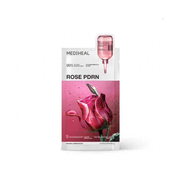Mediheal Rose PDRN Essential Mask – Rewitalizująca maska w płachcie z różą damasceńską 24ml SaiL Cosmetics