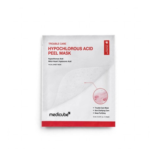 Medicube Hypochlorous Acid Peel Mask – Maska w płachcie na trądzik z kwasem podchlorawym 13ml SaiL Cosmetics