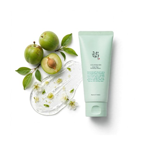 Efekt żelu Beauty of Joseon Green Plum Refreshing Cleanser - odświeżona skóra