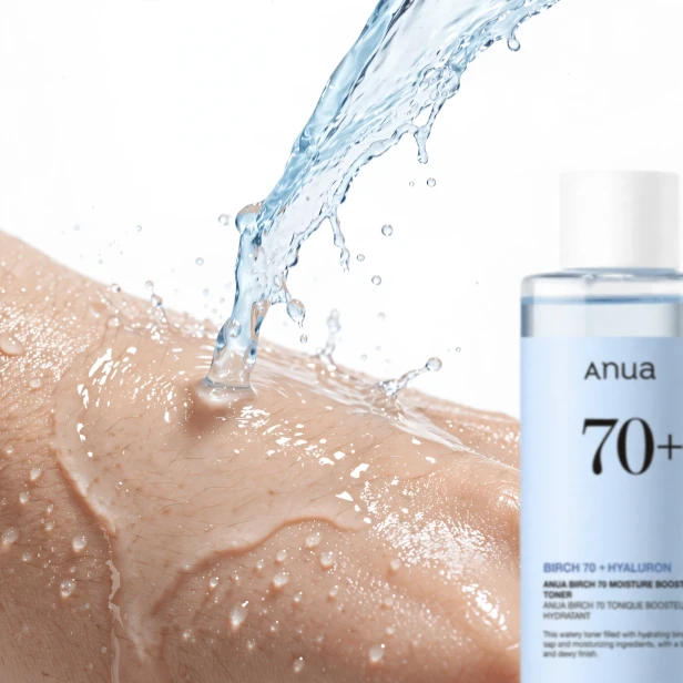 Lekka wodna konsystencja nawilżającego toniku Anua Birch 70% Moisture Boosting Toner